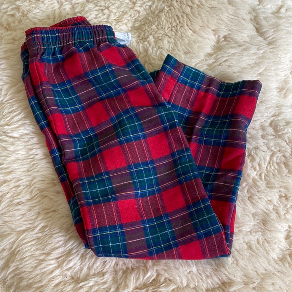 Vineyard Vines Red and Blue Plaid Pajama Bottoms - size 7